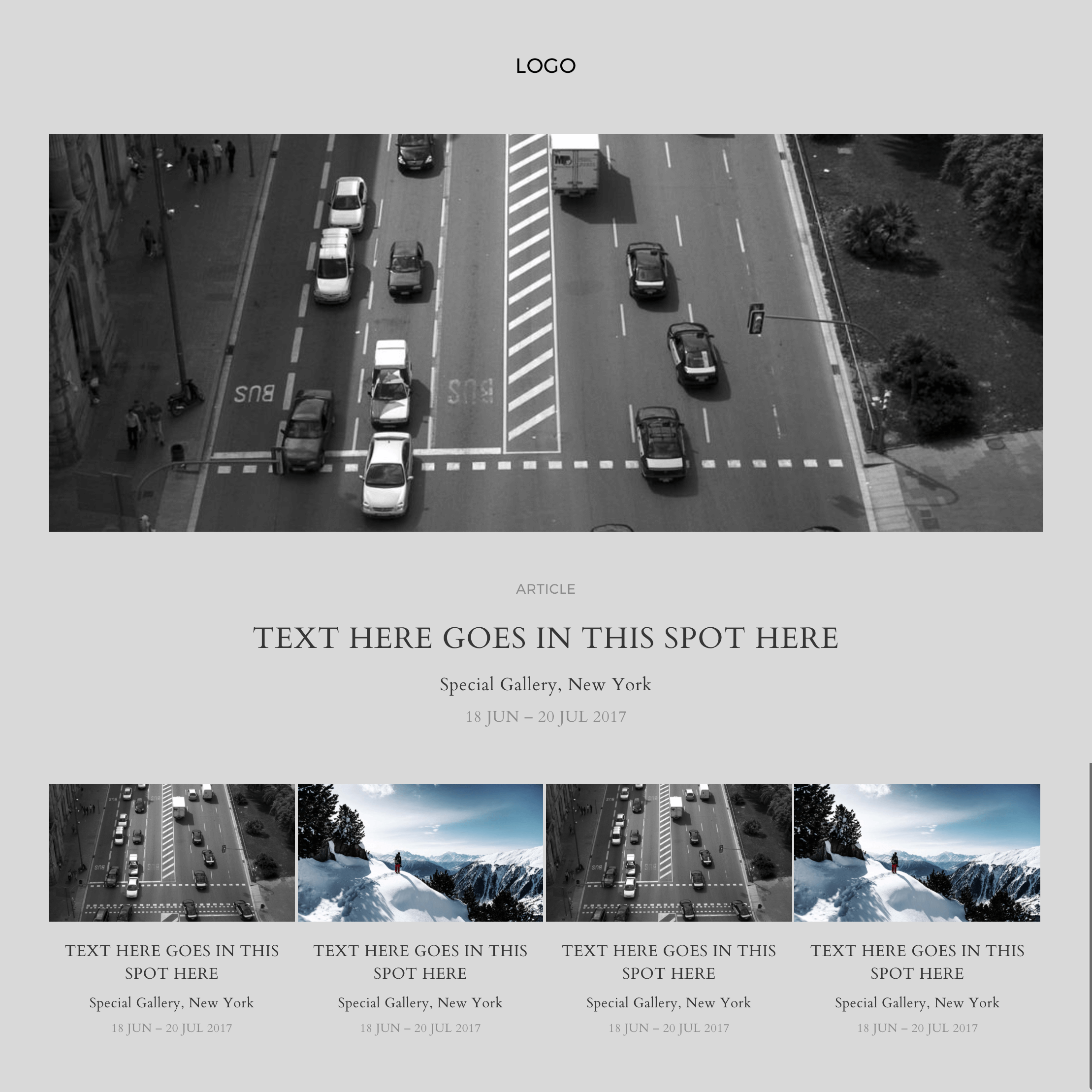 design with serif type