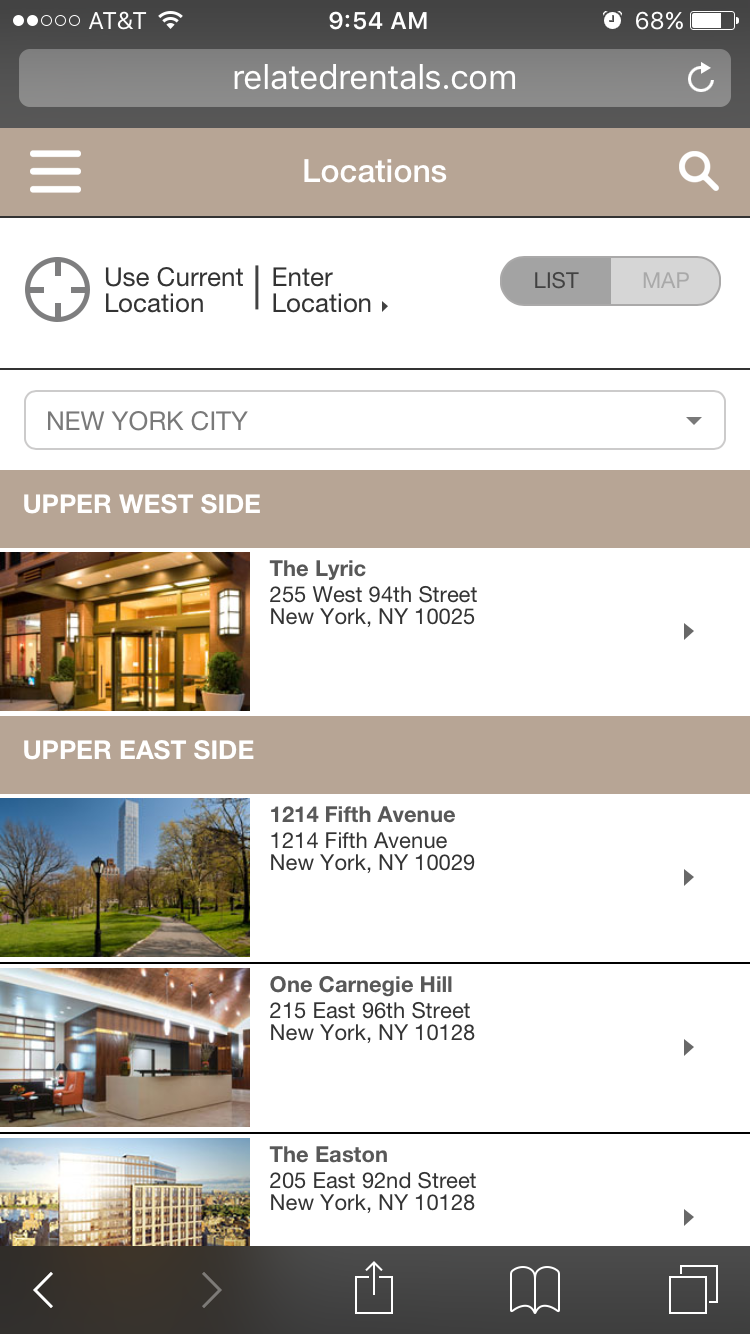mobile locations list
